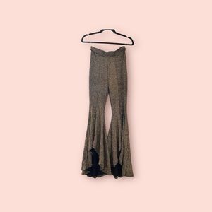 Glittery flare pants | size S